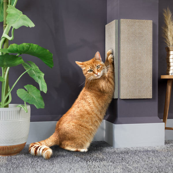 Way Basics Cat Scratcher Wall Pad - Espresso