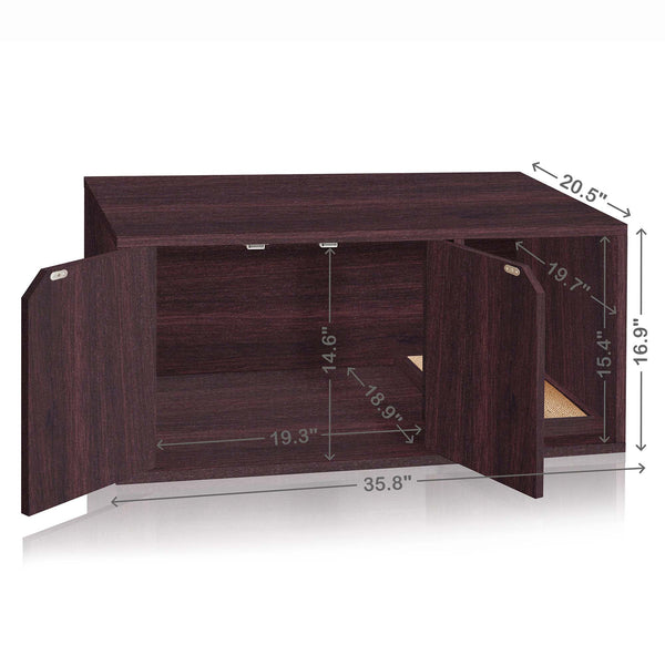Cat Litter Box in Espresso Eco Friendly Way Basics
