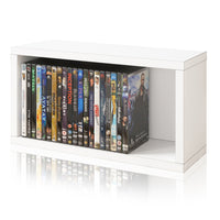 Austin Stackable DVD Rack, White (pre-order ships 5/6)