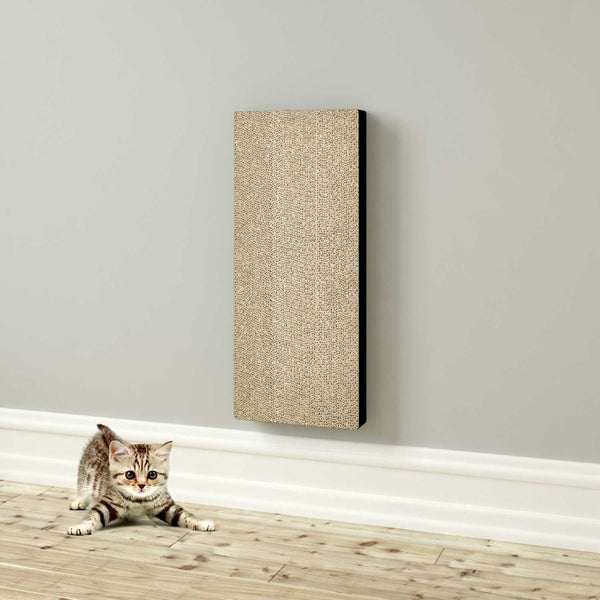 Way Basics Katwall Wall Scratching Post with Catnip, London Grey