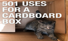 501 Uses for a Cardboard Box (abridged)