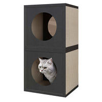 Cat Cube Scratcher Set of 2 - Black (pre-order ships 8/31)