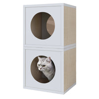 Cat Cube Scratcher Set of 2 - White (pre-order ships 6/10)