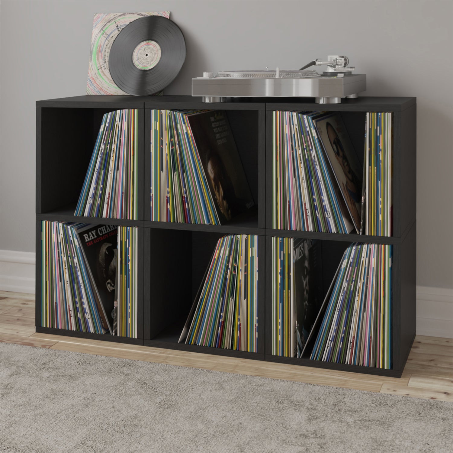 Way Basics zBoard White 2-Shelf Vinyl Record Storage and LP Record Album  Shelf WB-2LP-WE - The Home Depot