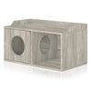 Cat House 2 Hole with 1 Door, Aspen Grey (pre-order ships 7/31)