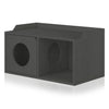 Cat House 2 Hole with 1 Door, Charcaol Black (pre-order ships 7/31)