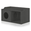 Cat House 2 Hole with 1 Door, Charcaol Black