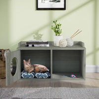 Cat House 2 Hole with 1 Door, London Grey (pre-order ships 7/31)
