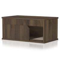 Cat Litter Box One Door Enclosure, Royal Walnut (pre-order ships 7/31)