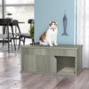 Cat Litter Box One Door Enclosure, London Grey