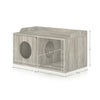 Cat House 2 Hole with 1 Door, Aspen Grey (pre-order ships 7/31)