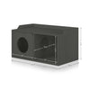 Cat House 2 Hole with 1 Door, Charcaol Black (pre-order ships 7/31)