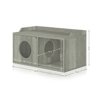 Cat House 2 Hole with 1 Door, London Grey (pre-order ships 7/31)
