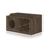Cat House 2 Hole with 1 Door, Royal Walnut (pre-order ships 7/31)