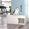 Cat Litter Box One Door Enclosure, White (6 units left!)