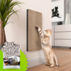 Katwall Wall Scratching Post with Free Silvervine Catnip, Charcoal Black