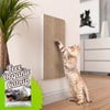 Katwall Wall Scratching Post with Free Silvervine Catnip, White