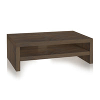 Way Basics 2-Shelf Monitor Riser, Royal Walnut