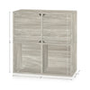 Modular Bookcase with Doors, Aspen Grey (pre-order ships 7/31)