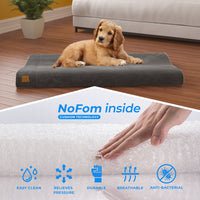 Pup Pup Kitti Bliss Orthopedic Breatheable Pet Mat with NoFom cushion technology Large, Grey (3 units left!)