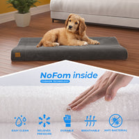 Pup Pup Kitti Bliss Orthopedic Breatheable Pet Mat with NoFom cushion technology Large, Grey (2 units left!)