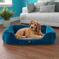 Pup Pup Kitti Heavenly Orthopedic Pet Lounger with NoFom cushion technology Medium, Blue (pre-order ships 8/31)