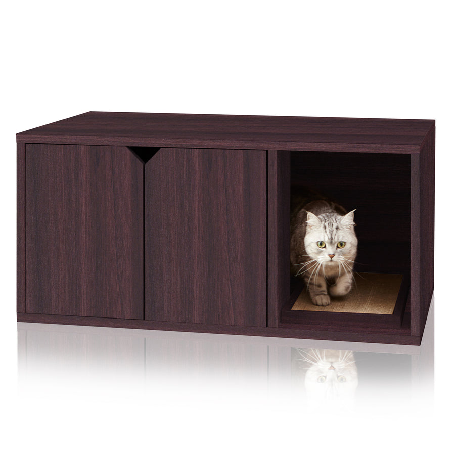 Cat Litter Box Enclosure, Espresso (pre-order ships 7/31)