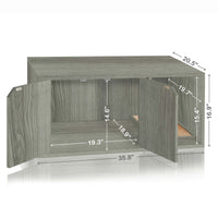 Cat Litter Box Enclosure, Grey (pre-order ships 8/31)