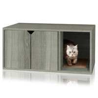 Cat Litter Box Enclosure, Grey