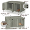 Cat Litter Box Enclosure, Grey (pre-order ships 8/31)