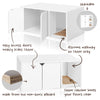 Cat Litter Box Enclosure, White