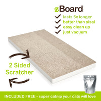 Simple Cat Scratcher, White (Refill for incline scratcher & litter box) (pre-order ships 8/31)