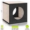Cat Cube Scratcher, Black (pre-order ships 8/31)