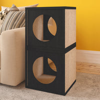 Cat Cube Scratcher Set of 2 - Black (pre-order ships 8/31)