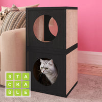 Cat Cube Scratcher Set of 2 - Black (pre-order ships 8/31)