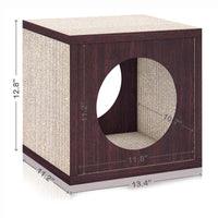 Cat Cube Scratcher Set of 2 - Espresso (pre-order ships 8/31)