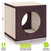 Cat Cube Scratcher, Espresso (pre-order ships 8/31)