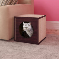 Cat Cube Scratcher Set of 2 - Espresso (pre-order ships 6/30)