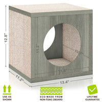 Cat Cube Scratcher, Grey (pre-order ships 7/31)