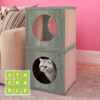 Cat Cube Scratcher, Grey (pre-order ships 6/10)