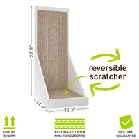 Vertical Cat Scratcher, White (pre-order ships 8/31)