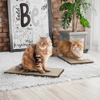 Premium Wall Cat Scratcher 2 Pack with Free Silvervine Catnip, Royal Walnut