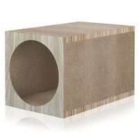 Premium Tunnel Scratcher with Free Silvervine Catnip Ball, Aspen Grey (pre-order ships 8/31)