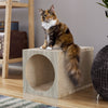 Premium Tunnel Scratcher with Free Silvervine Catnip Ball, Aspen Grey (pre-order ships 8/31)