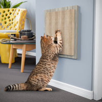 Square Wall Cat Scratcher, Aspen Grey