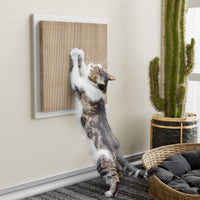 Square Wall Cat Scratcher, White (pre-order ships 8/31)