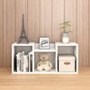 Stacking 3 Cubby Storage Unit, White