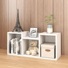 Stacking 3 Cubby Storage Unit, White
