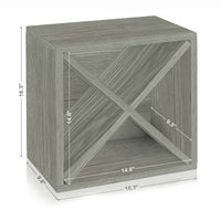 Porto 12-Bottle Wine Rack, London Grey (1 unit left!)