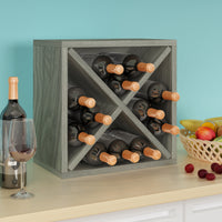 Porto 12-Bottle Wine Rack, London Grey (1 unit left!)
